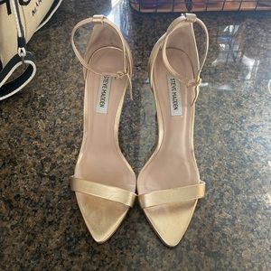 Steve Madden Gold Stilettos